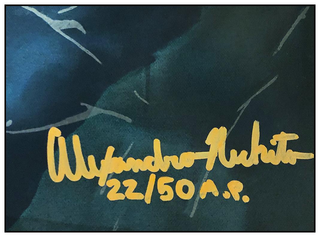 Alexandra Nechita Sunflower Fields Large Serigraph On Canvas Signed Cubism Art 1