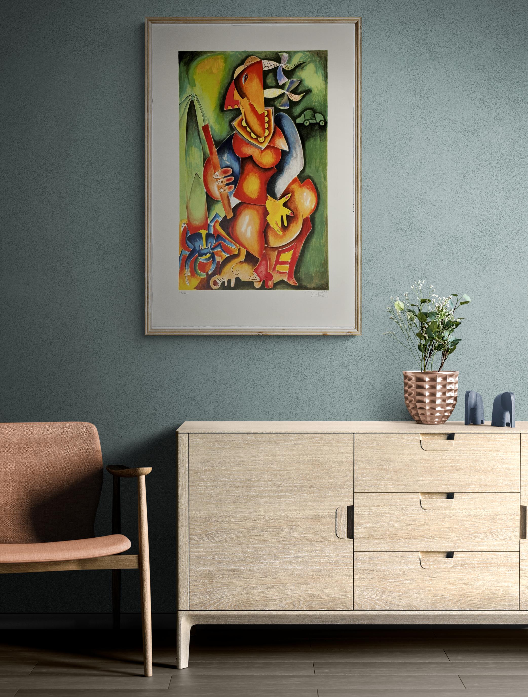 Can this be real From the my journey collection - 1999 - Abstract Print by Alexandra Nechita