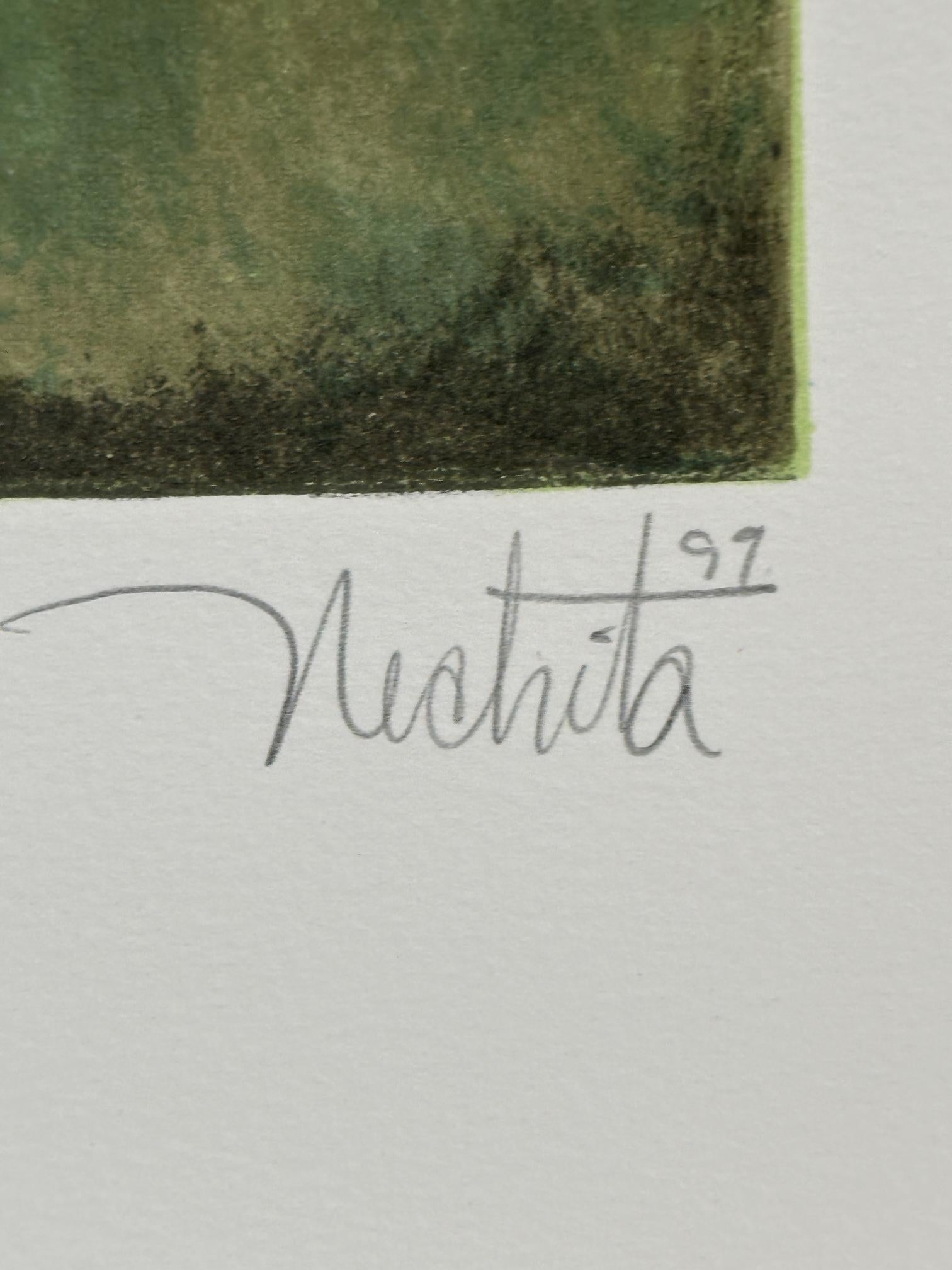 Alexandra Nechita
Can this be real From the my journey collection - 1999
Print - Lithograph on Arches Archival Paper   35½'' x 23¾'' inches
Edition: Signed in pencil, dated and marked 139/199
Embossed with Mourlot Paris Stamp

