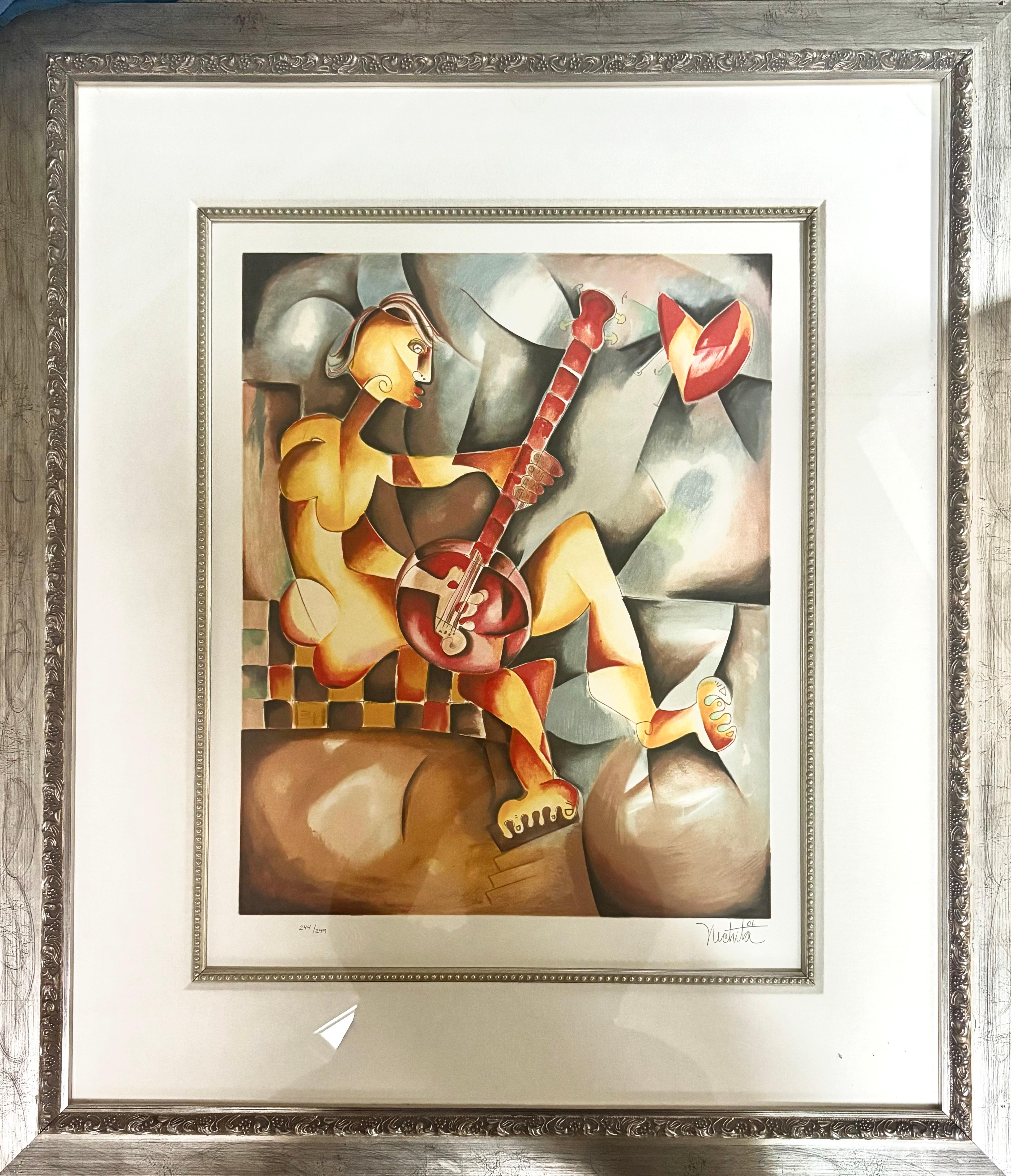 Abstract Print di Alexandra Nechita - "Apri il tuo cuore tranquillo".