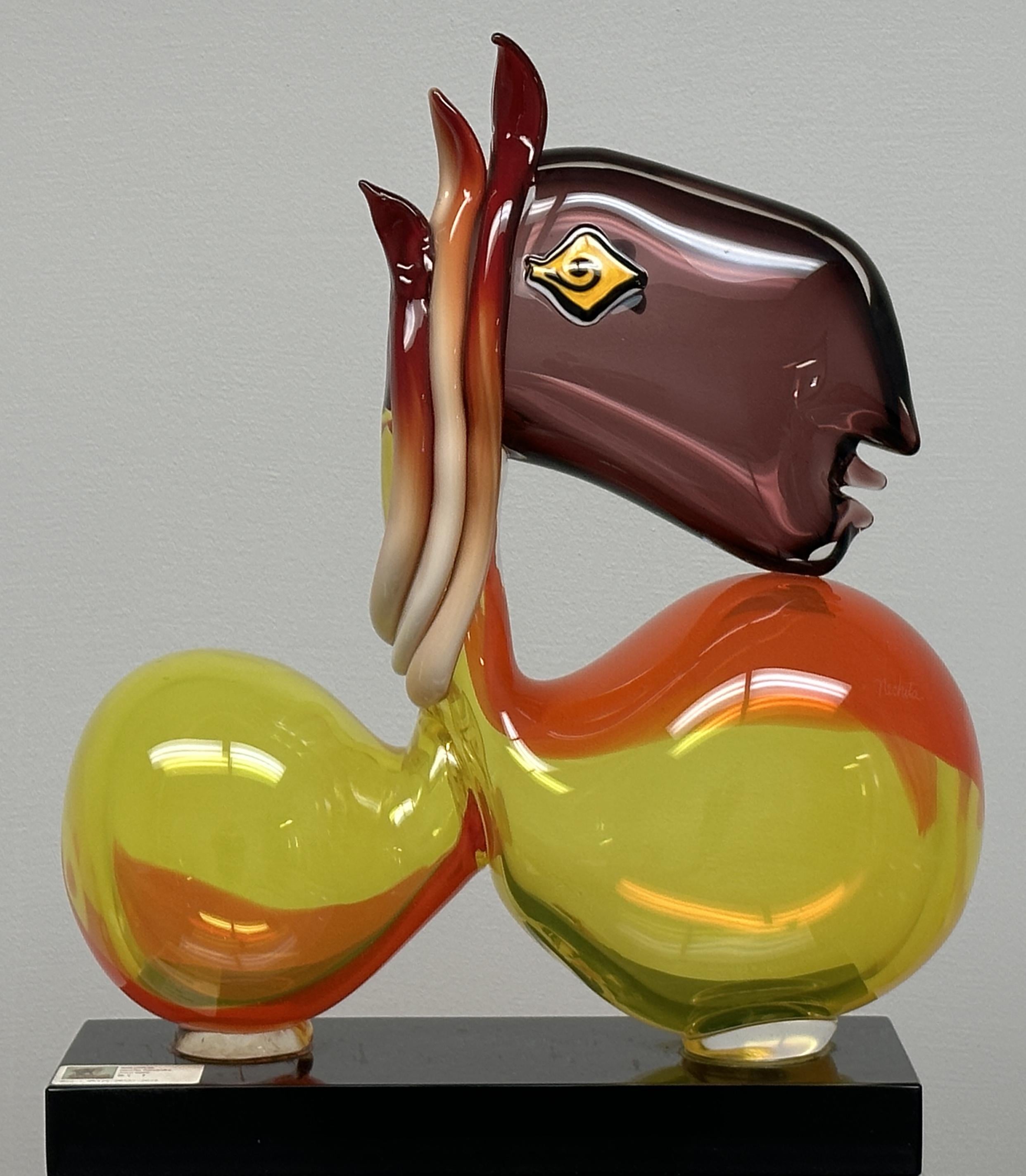 Self portrait 2002 - Brown Abstract Sculpture by Alexandra Nechita