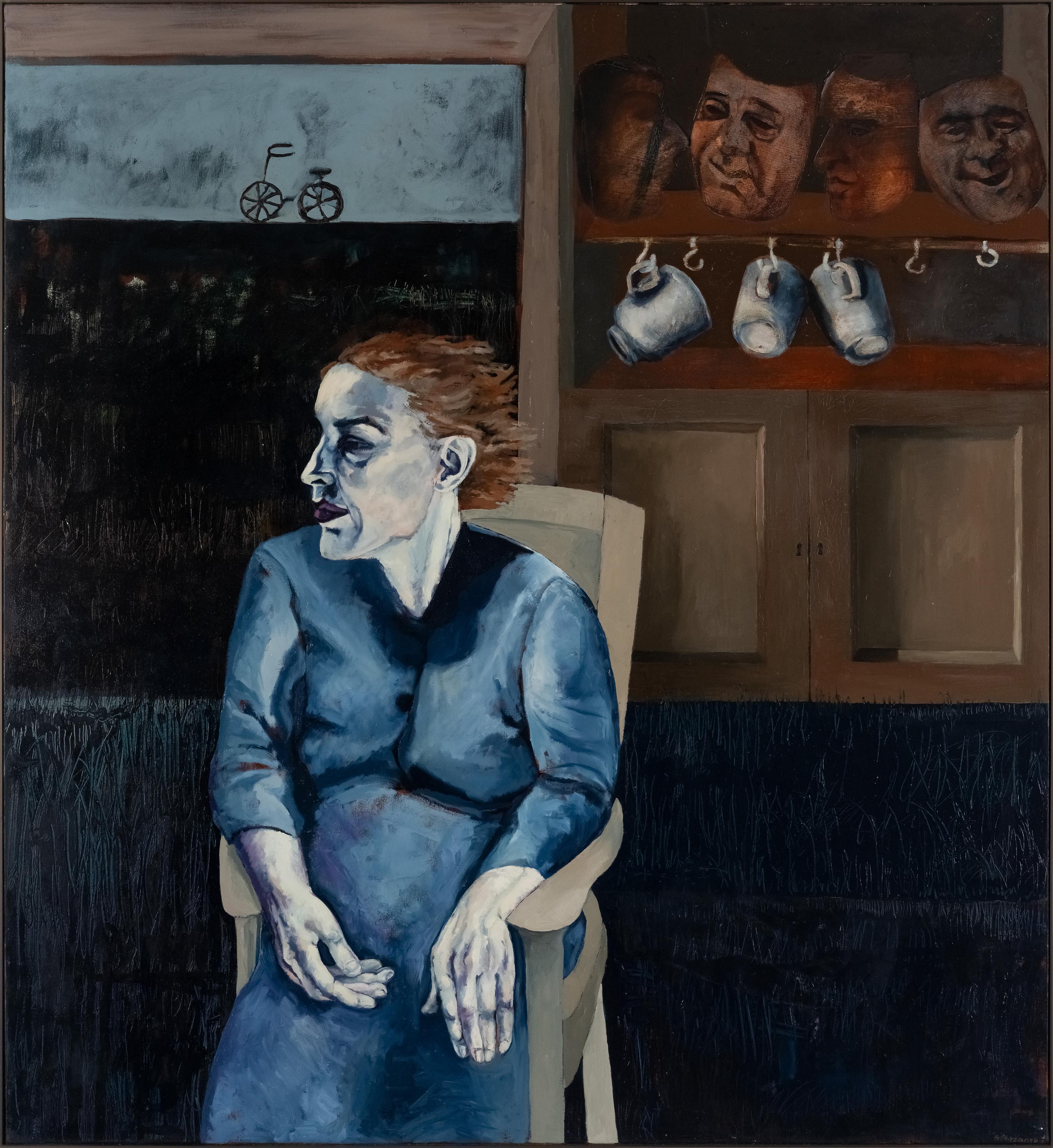 Middle Age Blues - Painting by Alexandra Obarzanek