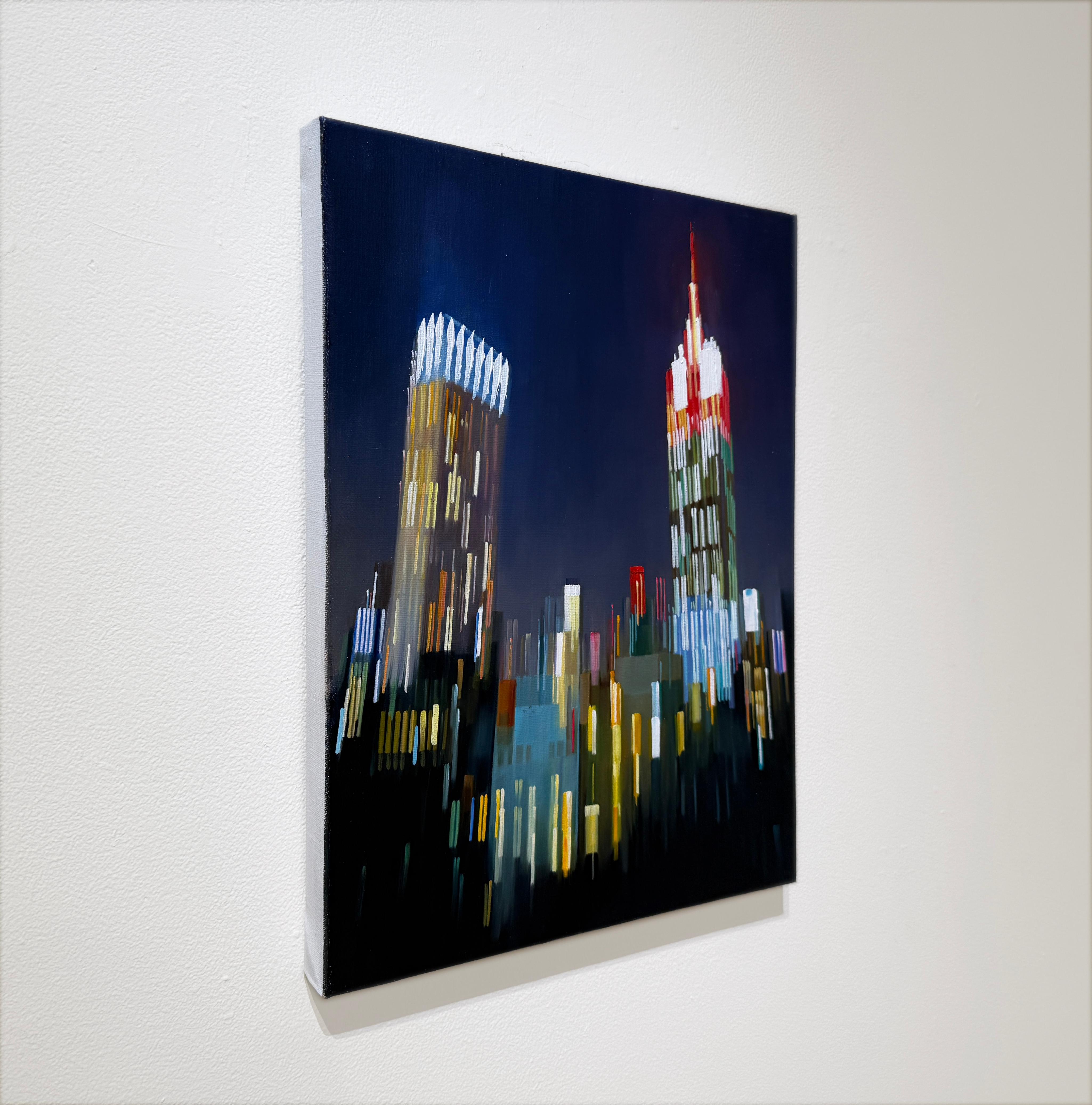 ASCENDING LINES - Paesaggio urbano / Realismo / NYC / New York City / Chrysler Building - Painting Contemporaneo di Alexandra Pacula