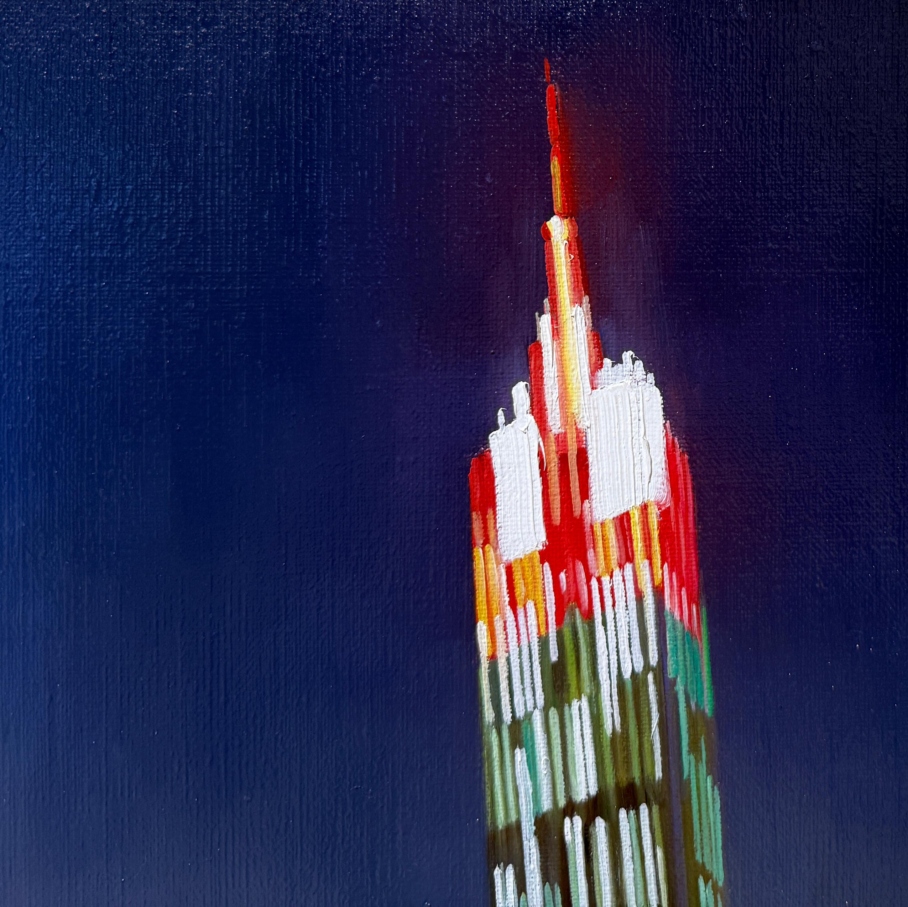 ASCENDING LINES - Paesaggio urbano / Realismo / NYC / New York City / Chrysler Building in vendita 1