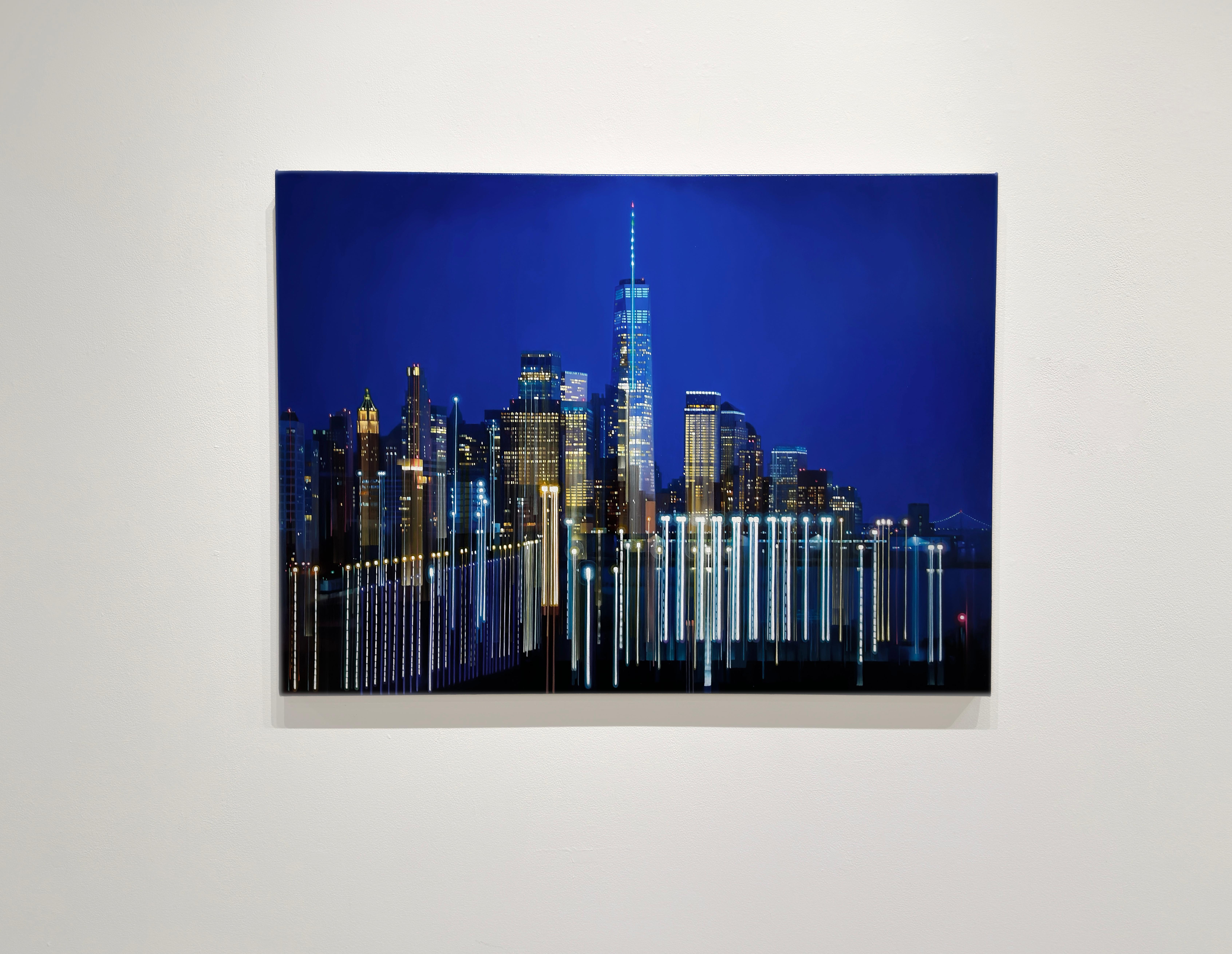 LUMINOUS DUSK - Realism / Cityscape / Contemporary - Painting by Alexandra Pacula