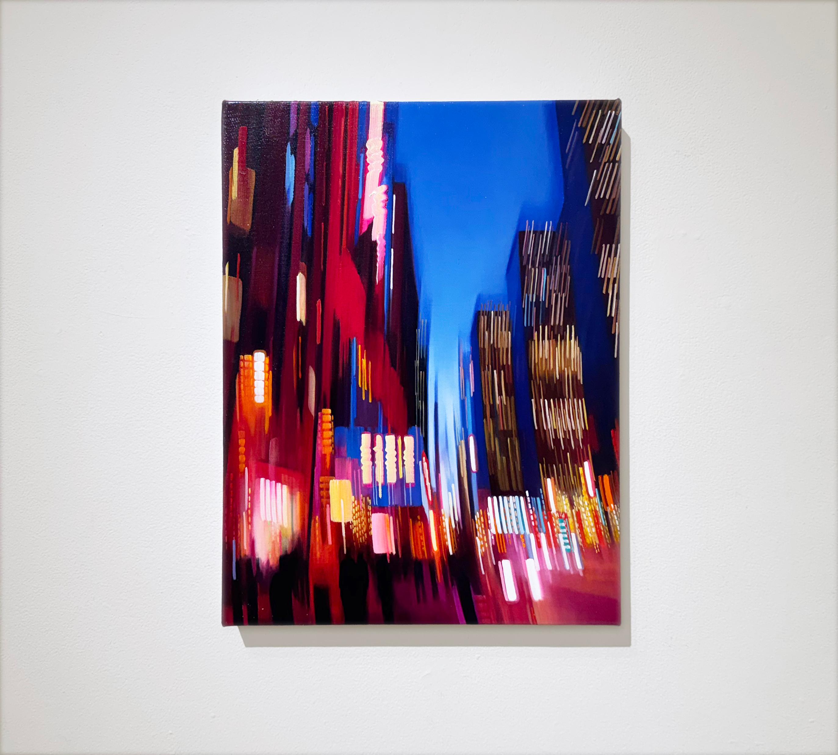 OFF AXIS - Ciudad de Nueva York / Paisaje urbano / Realismo / Color / Ciudad abstracta - Painting de Alexandra Pacula