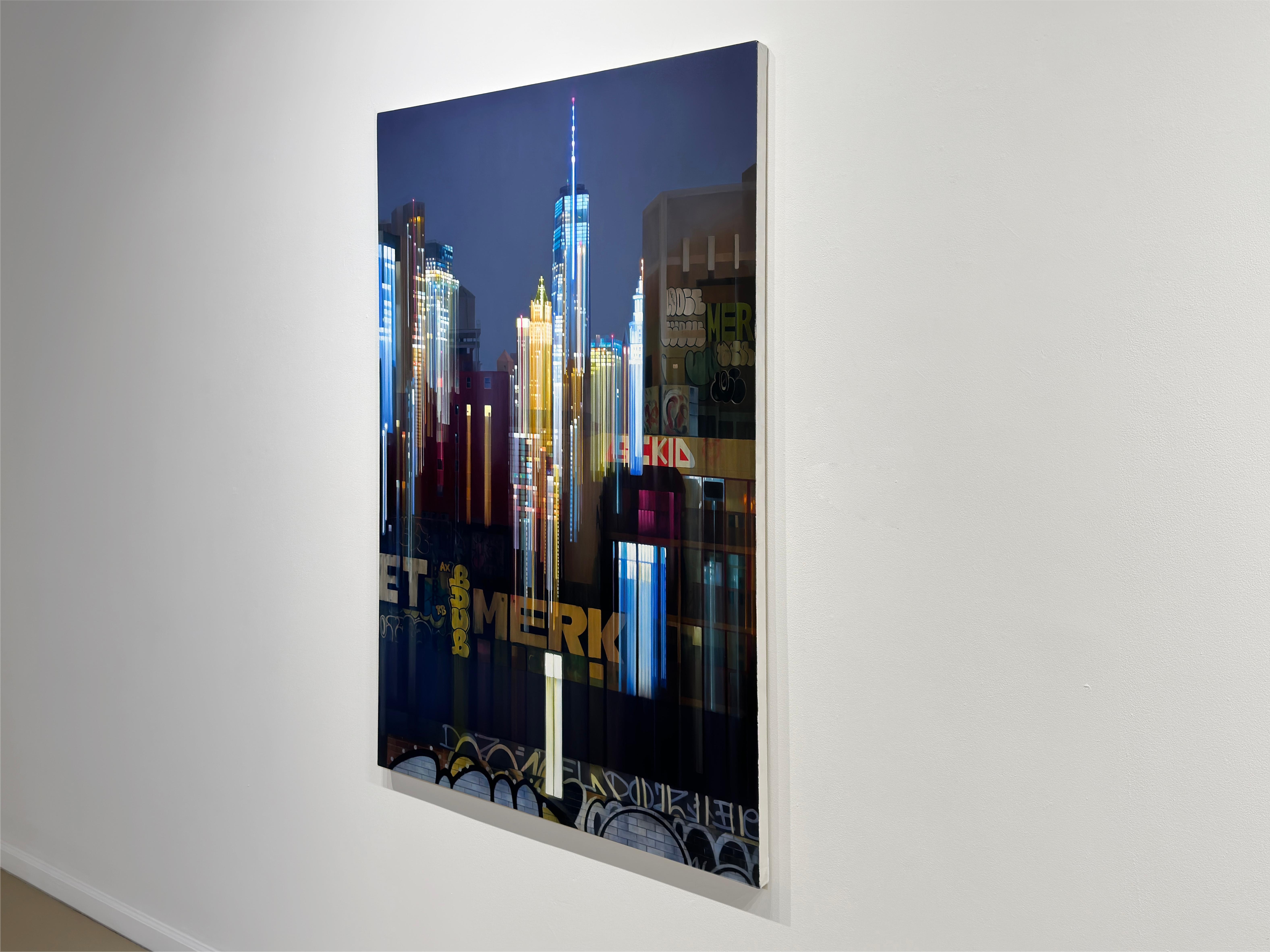 STREET GLYPHS - Realismus / Contemporary / Stadtansichten / NYC (Zeitgenössisch), Painting, von Alexandra Pacula