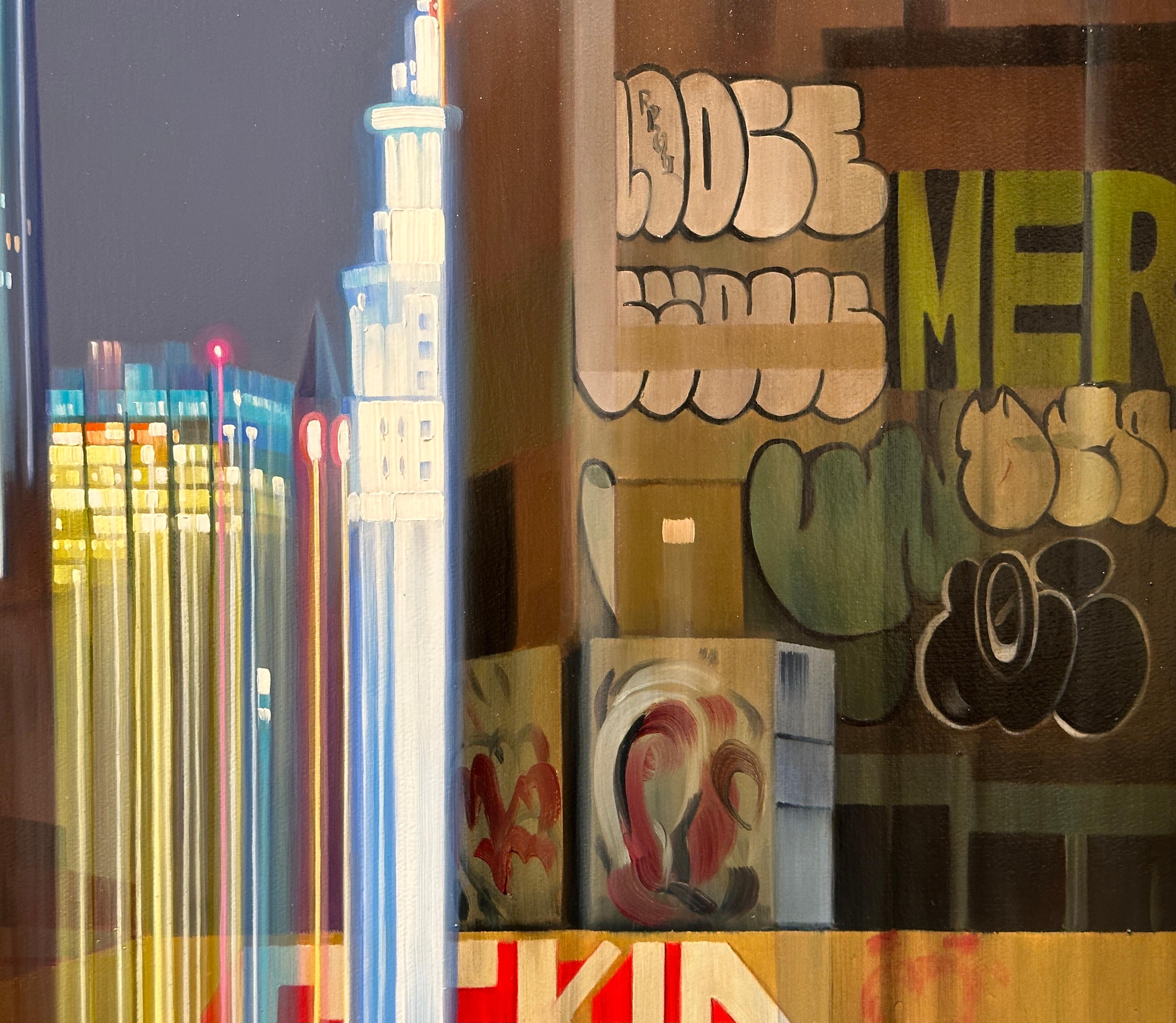 STREET GLYPHS - Realism / Contemporary / Cityscape / NYC For Sale 4