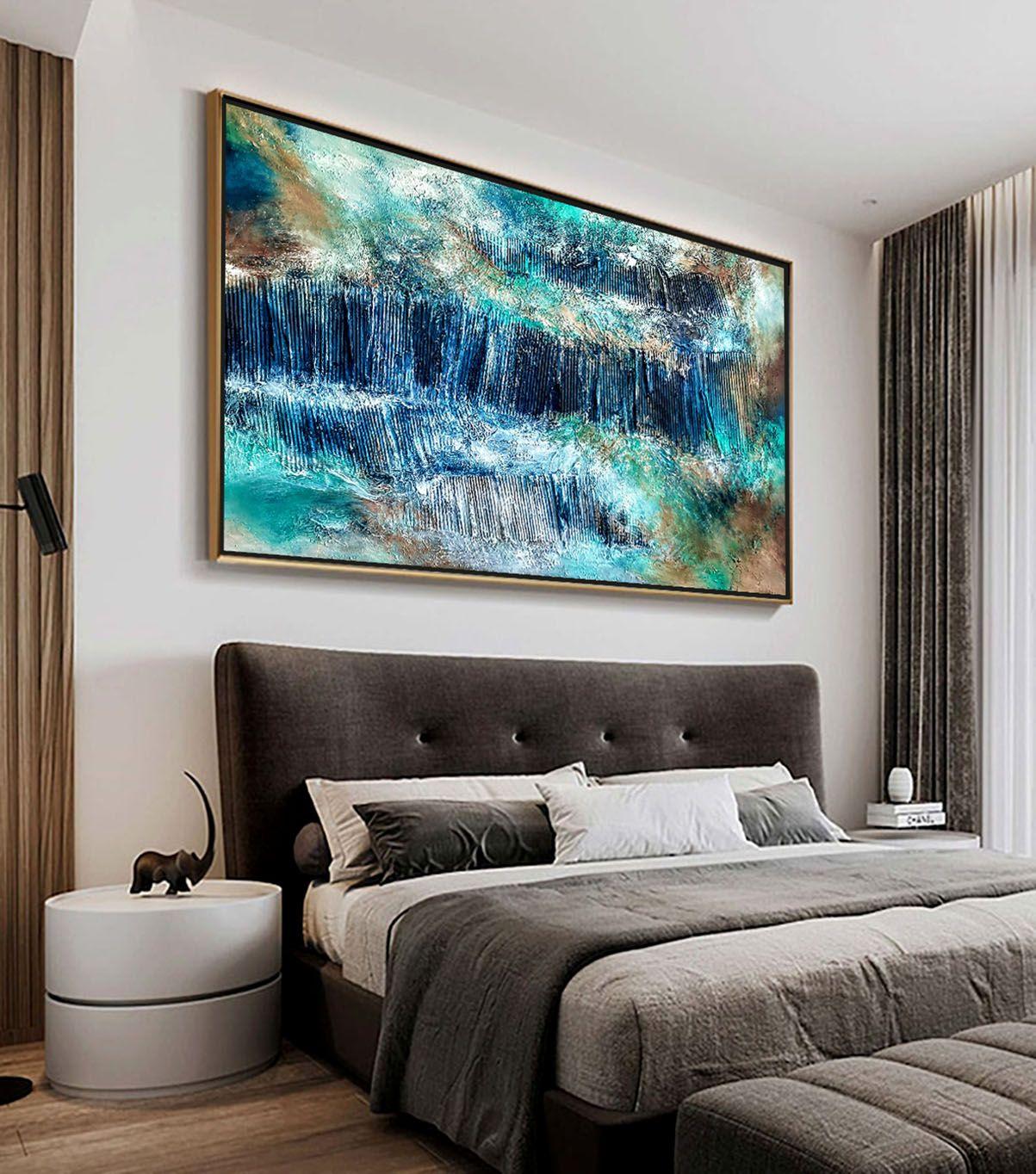A PLACE TO DREAM, Tecnica mista su tela - Mixed Media Art Astratto di Alexandra Petropoulou
