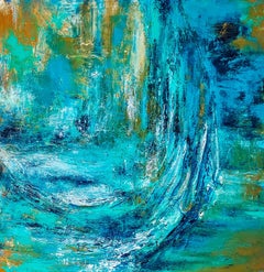 Mer Égée, Technique mixte sur toile