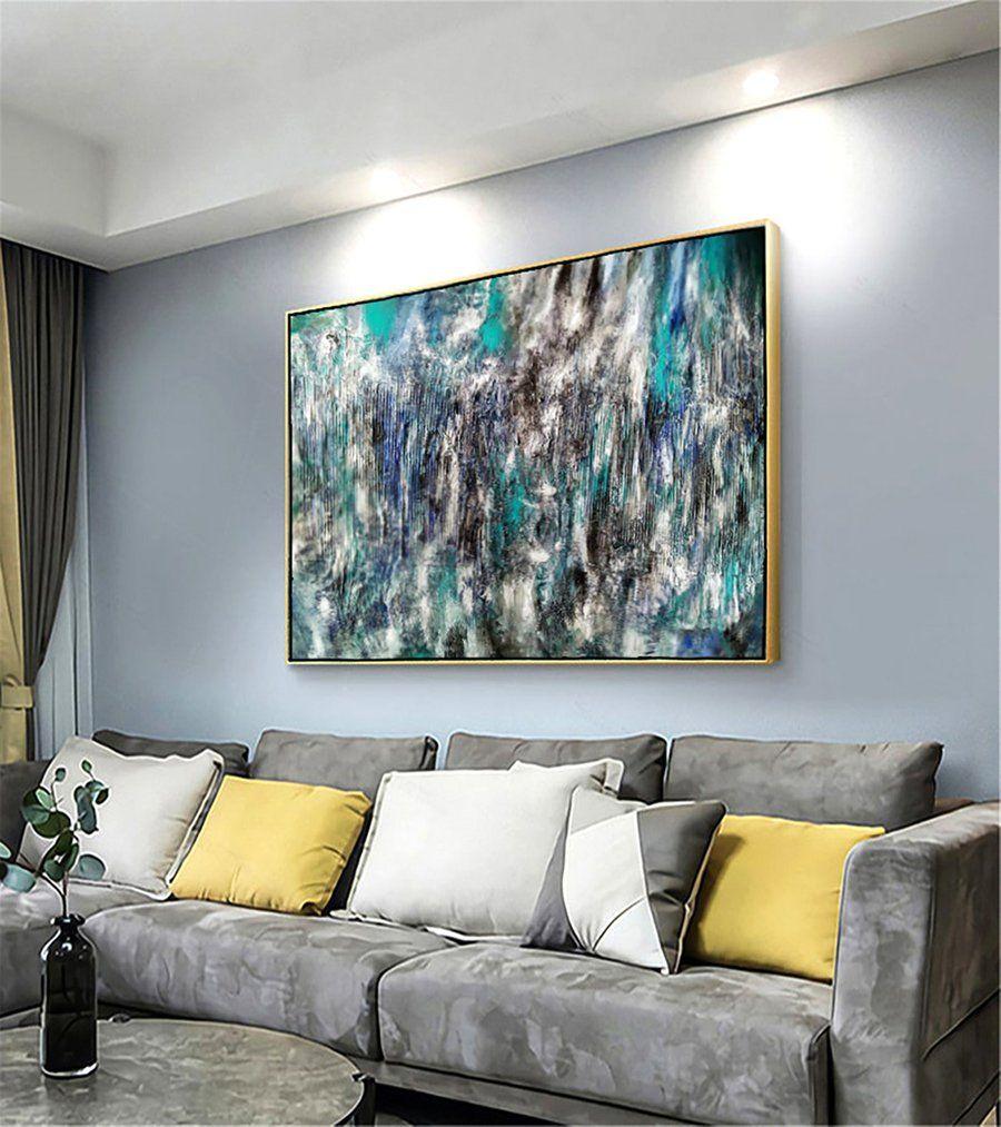Ocean drops, Mixed Media on Canvas - Abstract Mixed Media Art by Alexandra Petropoulou