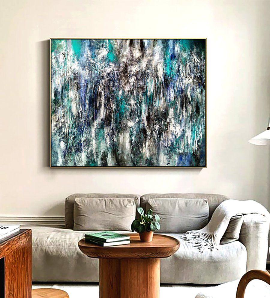 Ocean drops, Mixed Media on Canvas For Sale 1