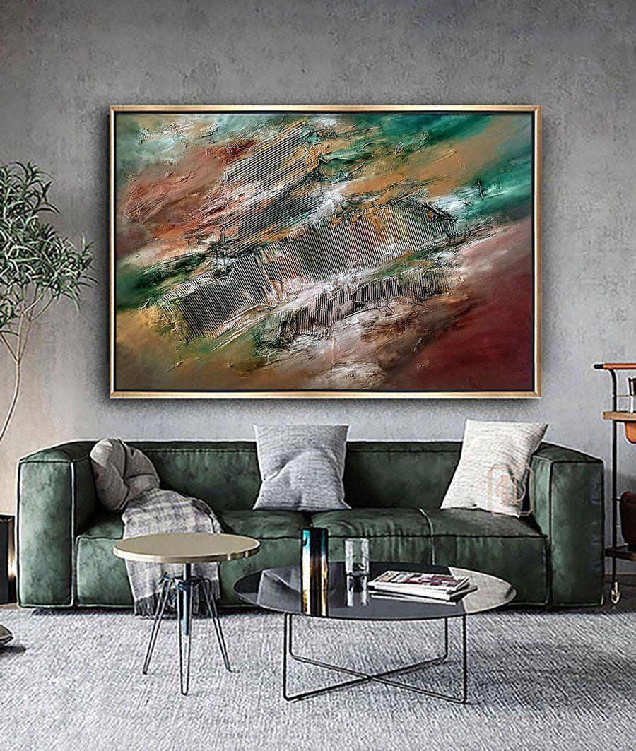 Acrylic on canvas, Texture,100x150x2cm  Ships Ready to hang  Medium: High Quality Acrylic colors, High gloss Varnish,  This painting is made on high quality gallery wrapped canvas with no visible staples .The sides are finished and painted.  High