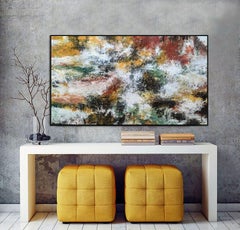 Una salpicadura de color otoñal, Pintura, Acrílico sobre lienzo