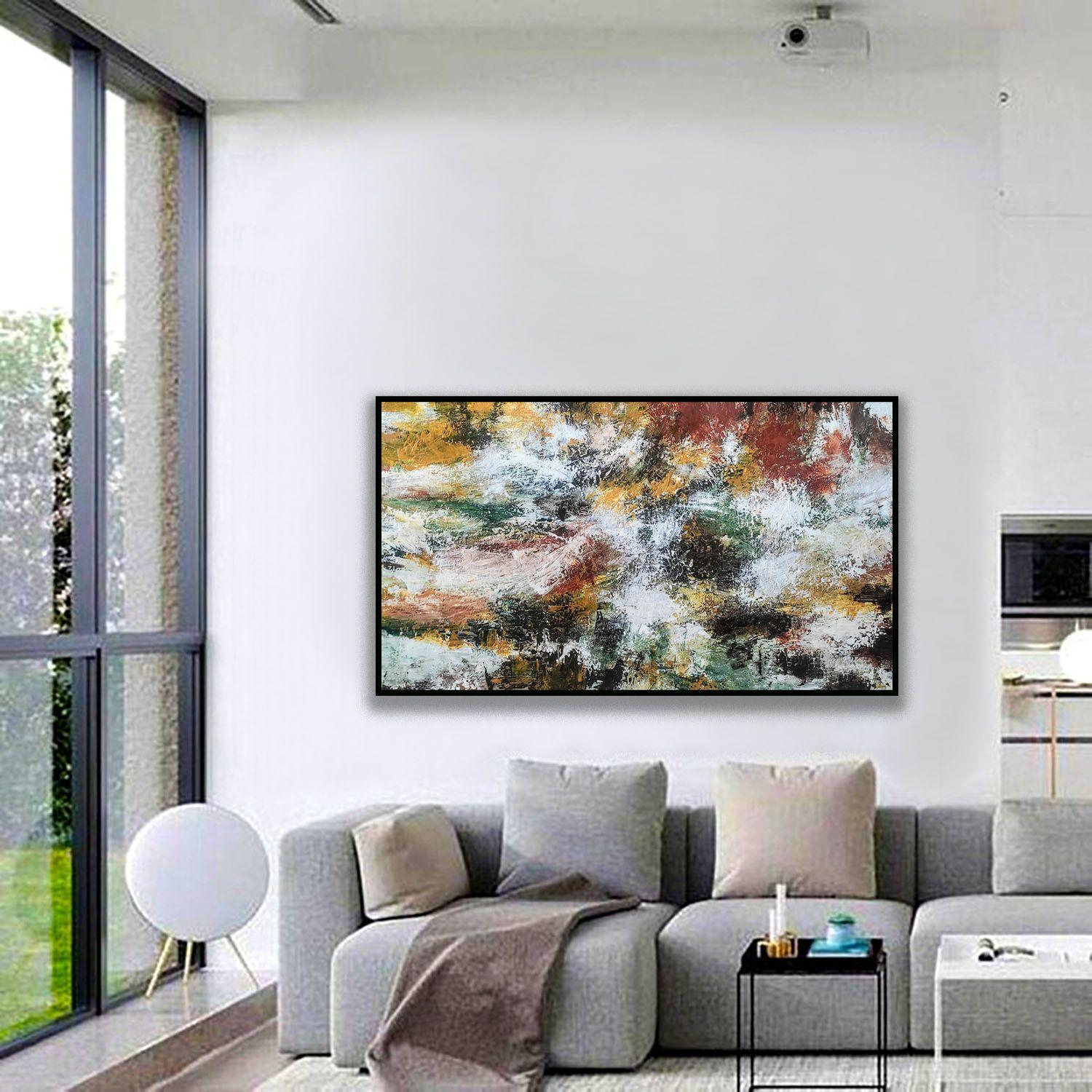 Acrylic on canvas, Mixed Media Art, Texture,120x70x2cm  Ships Ready to hang  Medium: High Quality Acrylic colors, High gloss Varnish,  This painting is made on high quality gallery wrapped canvas with no visible staples .The sides are finished and