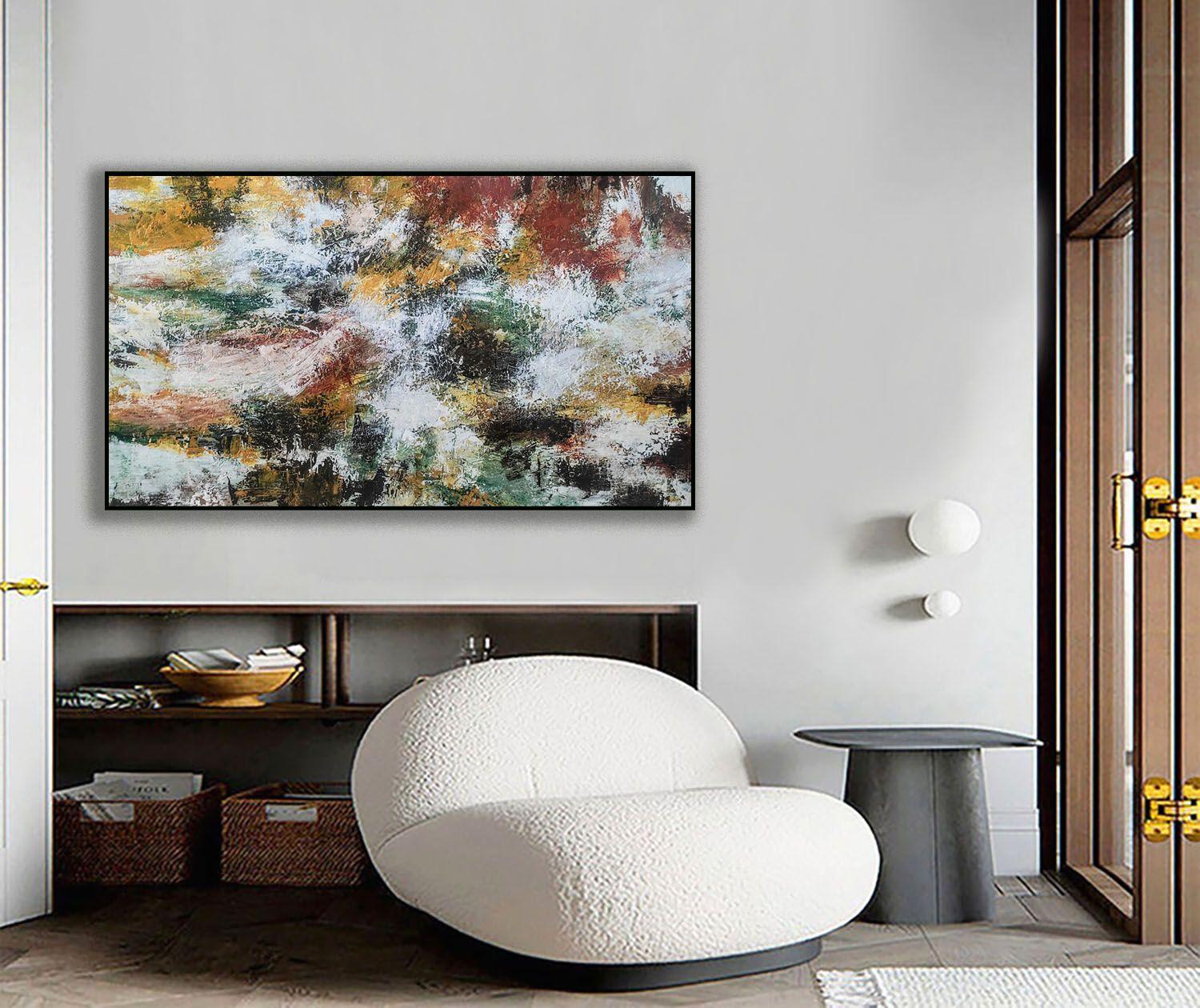 A Splash of Autumn Colour, Painting, Acrylic on Canvas For Sale 1