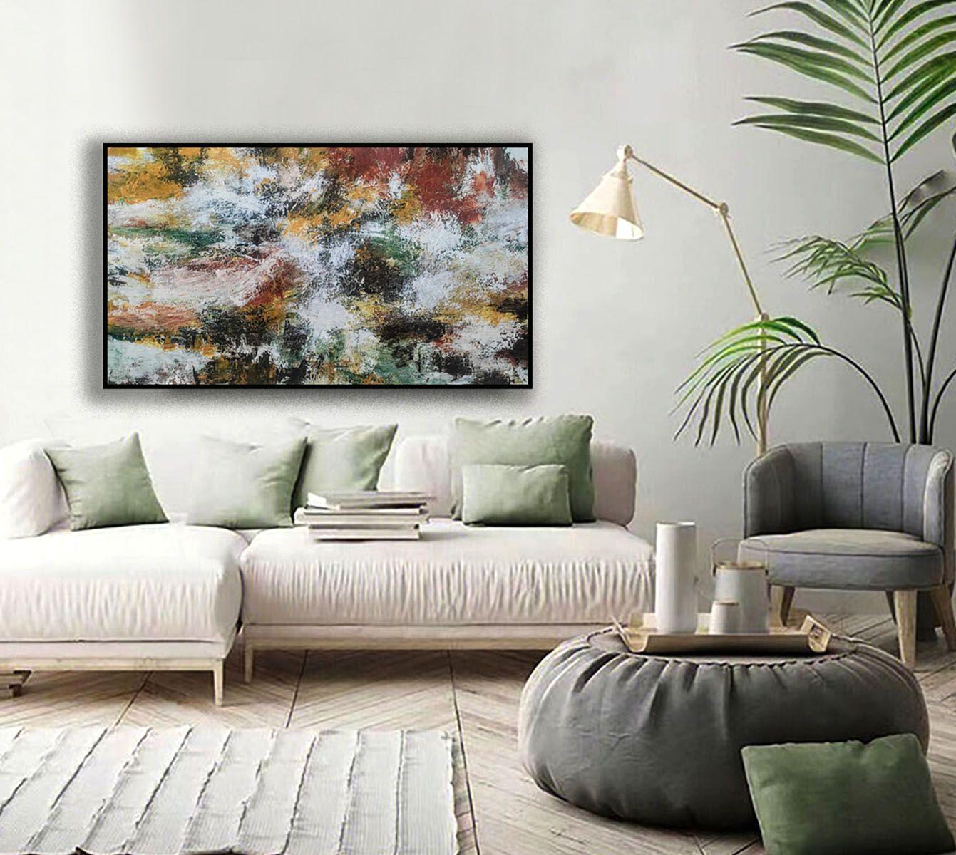 A Splash of Autumn Colour, Painting, Acrylic on Canvas For Sale 2