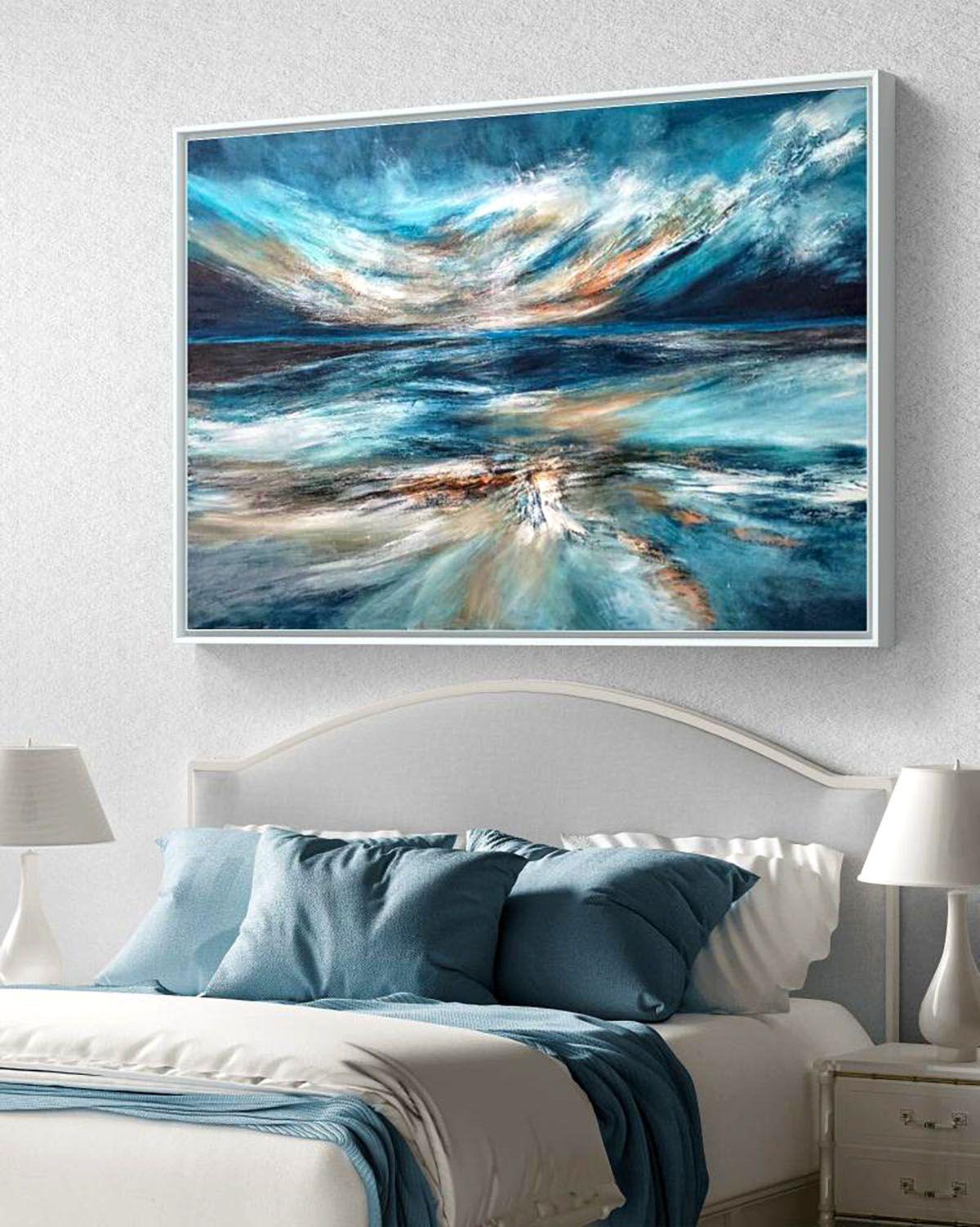 Acrilico su tela, Texture, 100x150x2cm  Viene spedito pronto per essere appeso  Medium: Colori acrilici di alta qualità, vernice ad alta brillantezza,  Questo quadro è realizzato su una tela di alta qualità avvolta in una galleria senza punti