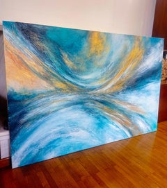 Sun glare, Painting, Acrylic on Canvas