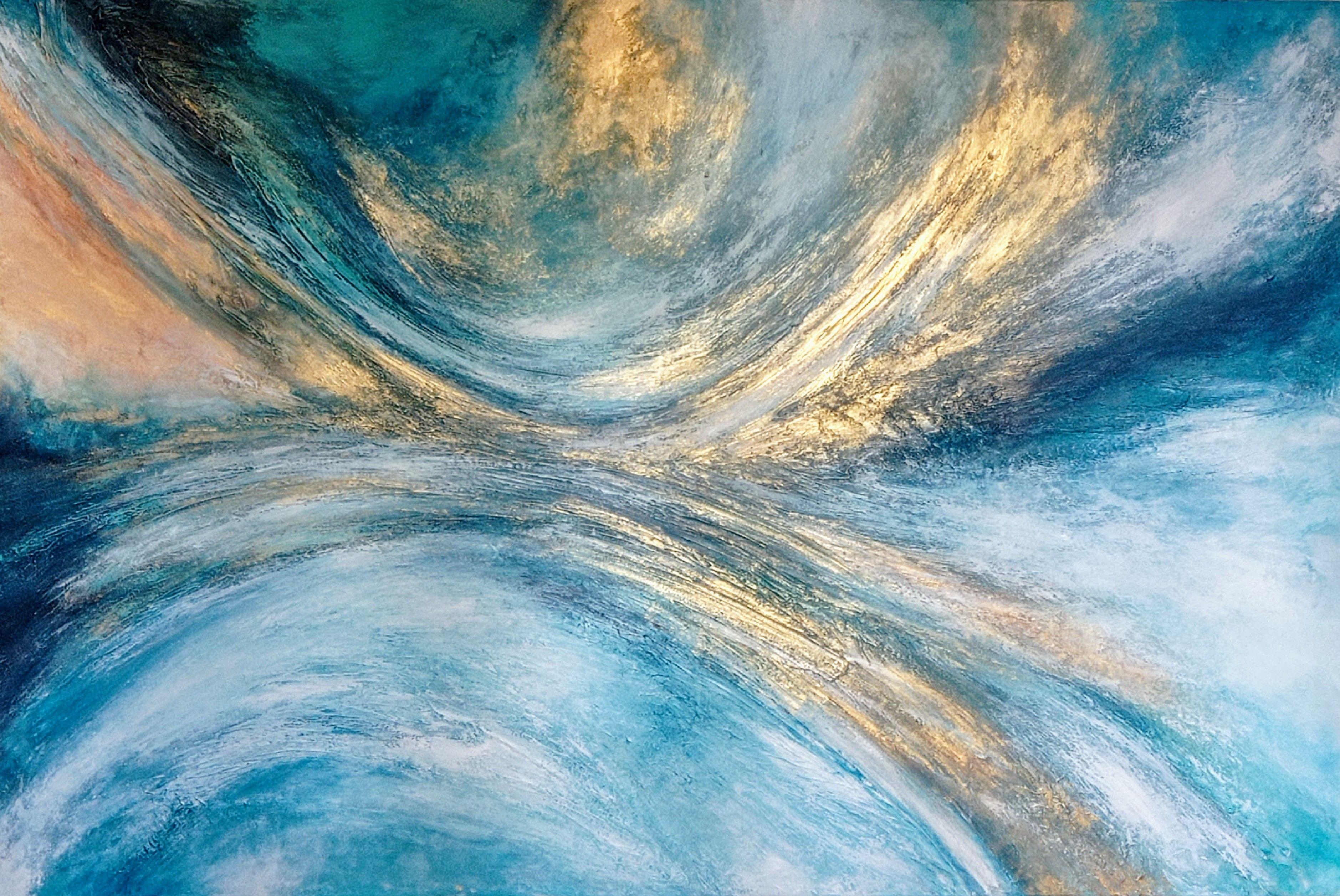 Sonnenblendung, Malerei, Acryl auf Leinwand
