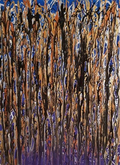 Metal Forest, Mixed Media on Canvas