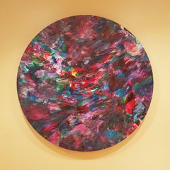 Mer Sublime 40"", Média mixte sur panneau de bois