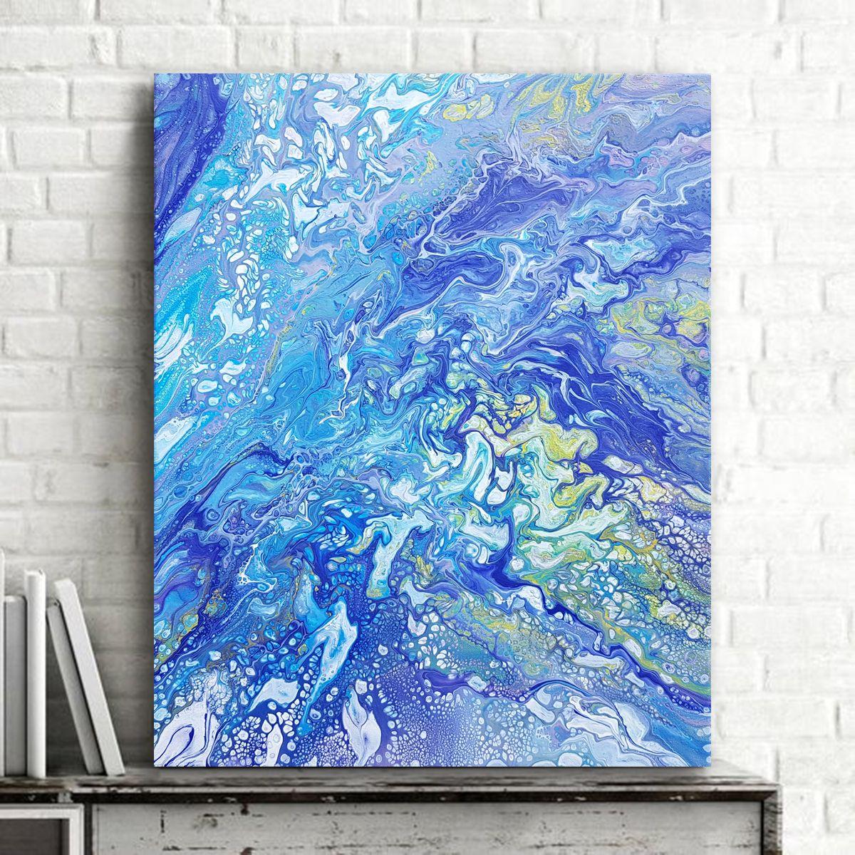 Peinture « Aphrodite's Wet Dream » (Le rêve d'Aphrodite), acrylique sur toile - Abstrait Painting par Alexandra Romano