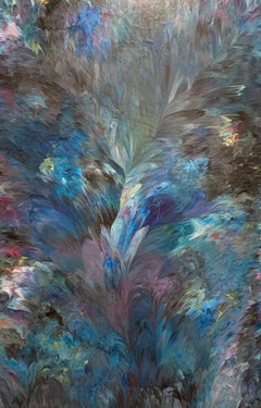 Blauer Abyss, Gemälde, Acryl auf Leinwand