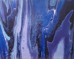 Blue Granite  20 x 16 IN, Painting, Acrylic on Canvas