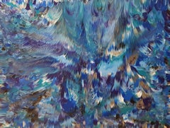 Blauer Tundra, Gemälde, Acryl auf Leinwand