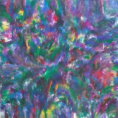 Enchanted Forest  36 x 36 IN, Painting, Acrylic on Wood Panel