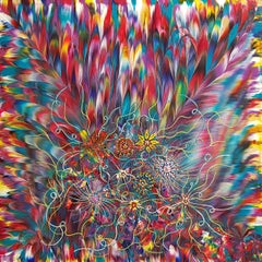 Garten von Rick, Gemälde, Acryl auf Leinwand