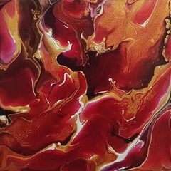 Heart of a Matador  8 Zoll x 8 Zoll, Gemälde, Acryl auf Holzplatte