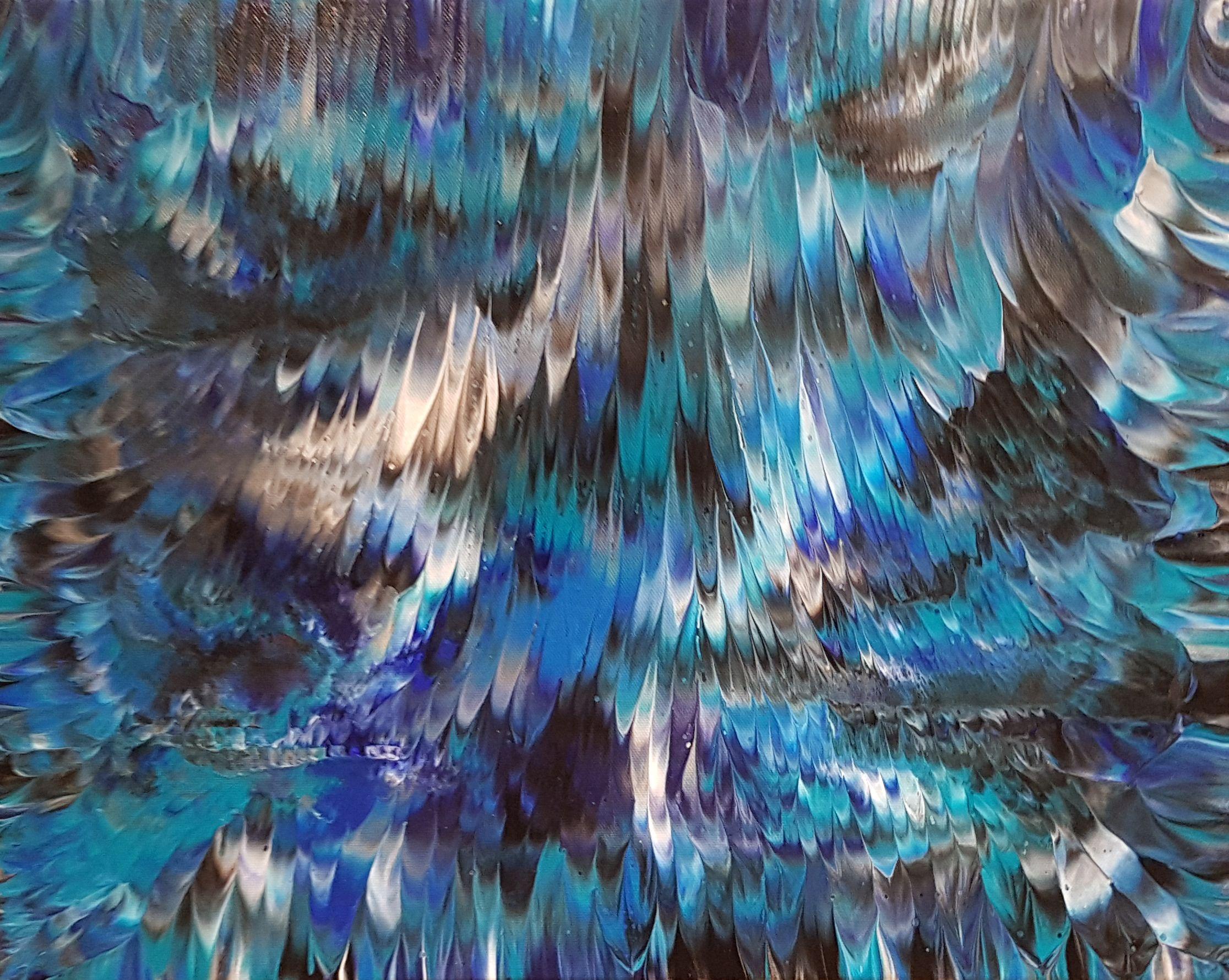 Alexandra Romano Abstract Painting – Intuition, Gemälde, Acryl auf Leinwand