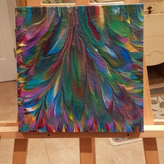 Iridescent Garden, Painting, Acrylic on Canvas