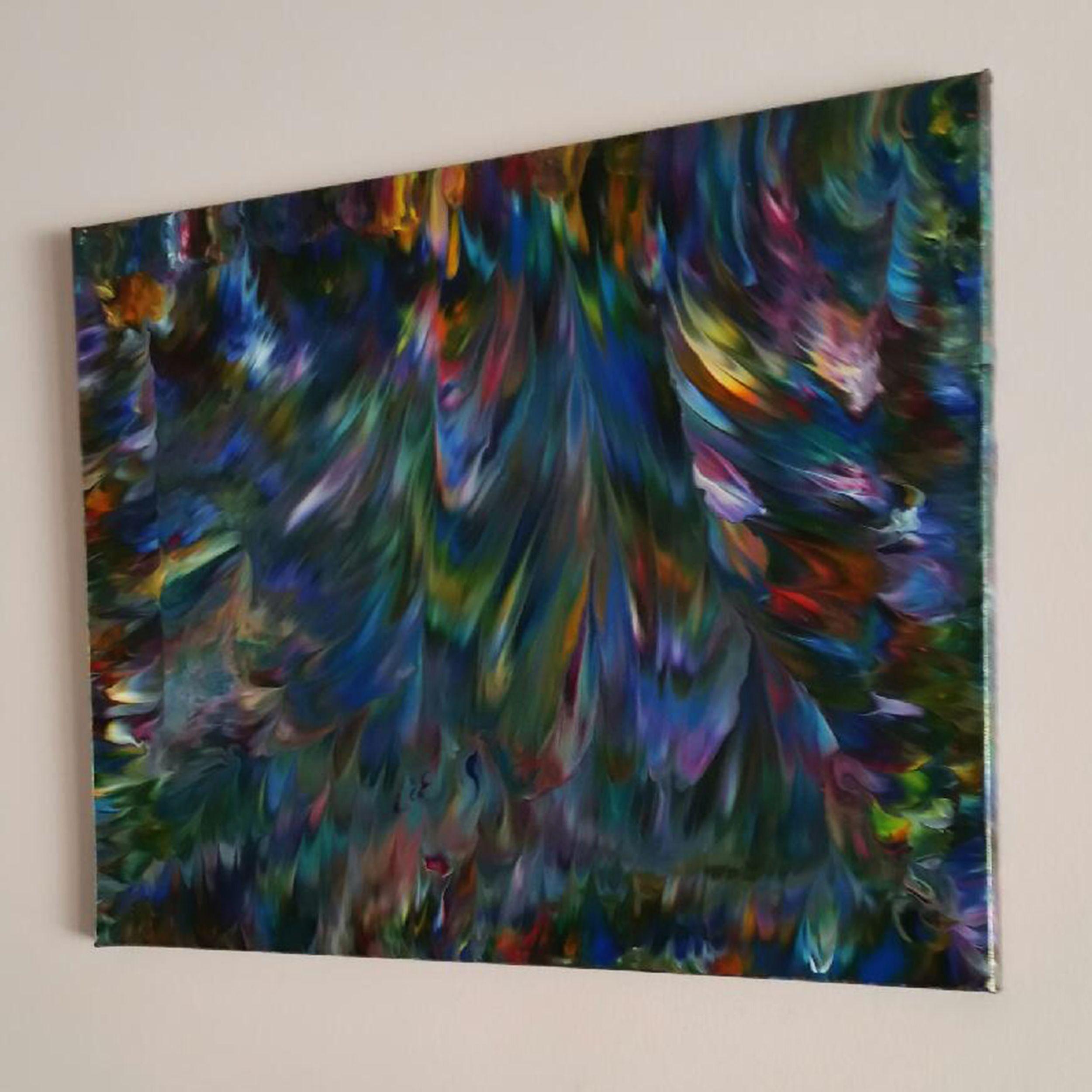 Iridescent Hues, Painting, Acrylic on Canvas For Sale 1