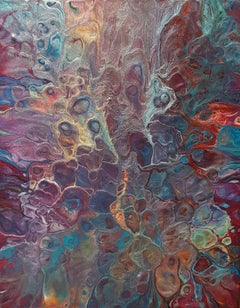 Iridescent Ocean, Painting, Acrylic on Canvas