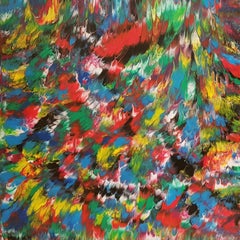 Majestic Garden 36" x 36" x 3", Painting, Acrylic on Wood Panel