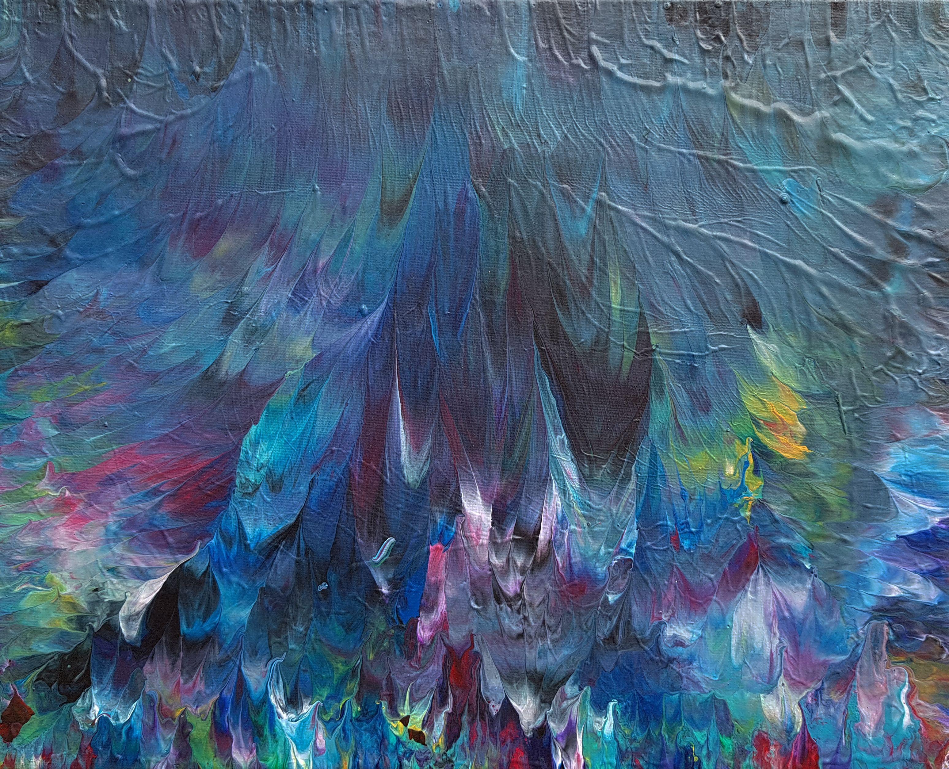 Alexandra Romano Abstract Painting – Morning Glory, Gemälde, Acryl auf Leinwand