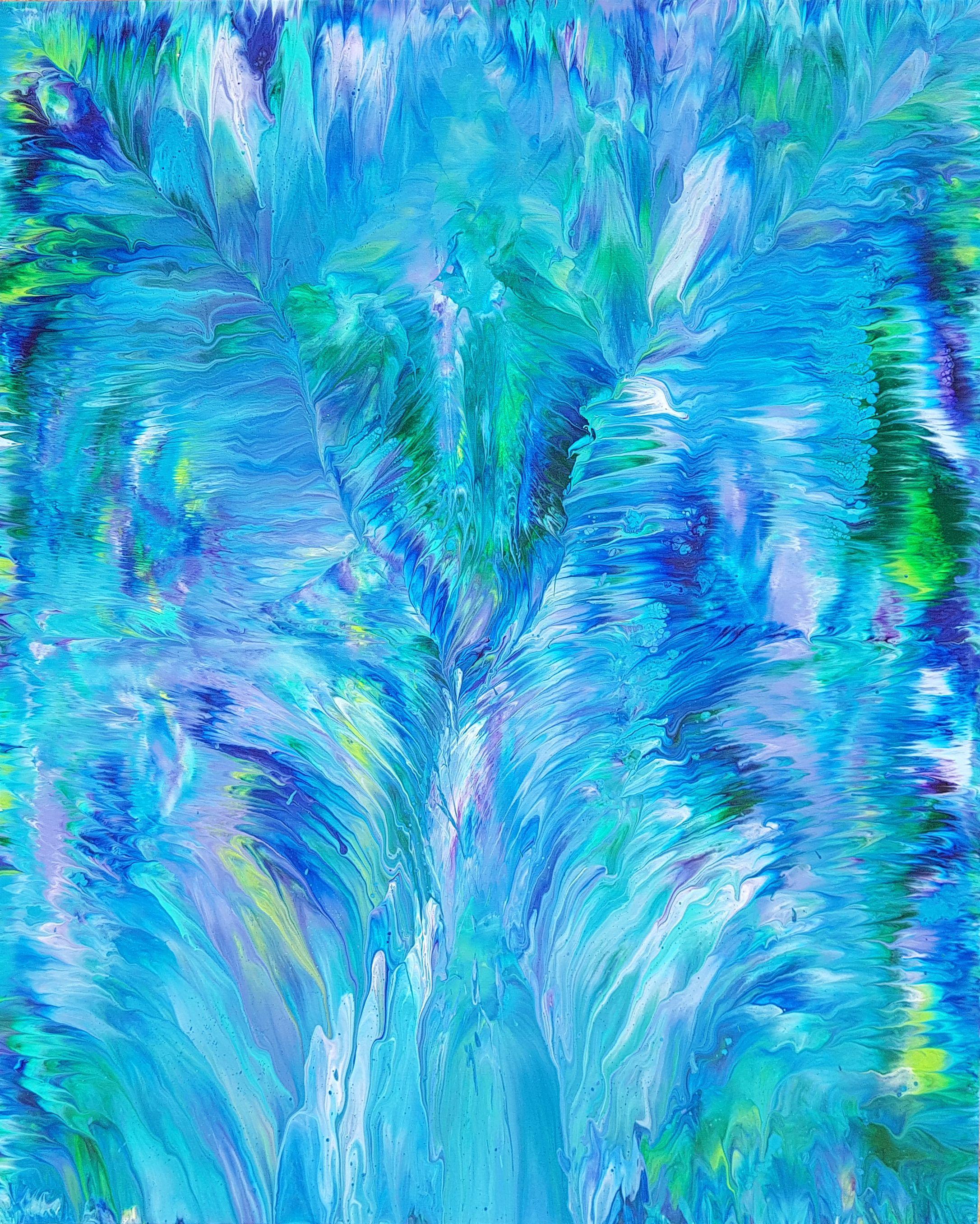 Nudo nel Wood, Pittura, Acrilico su tela - Painting di Alexandra Romano