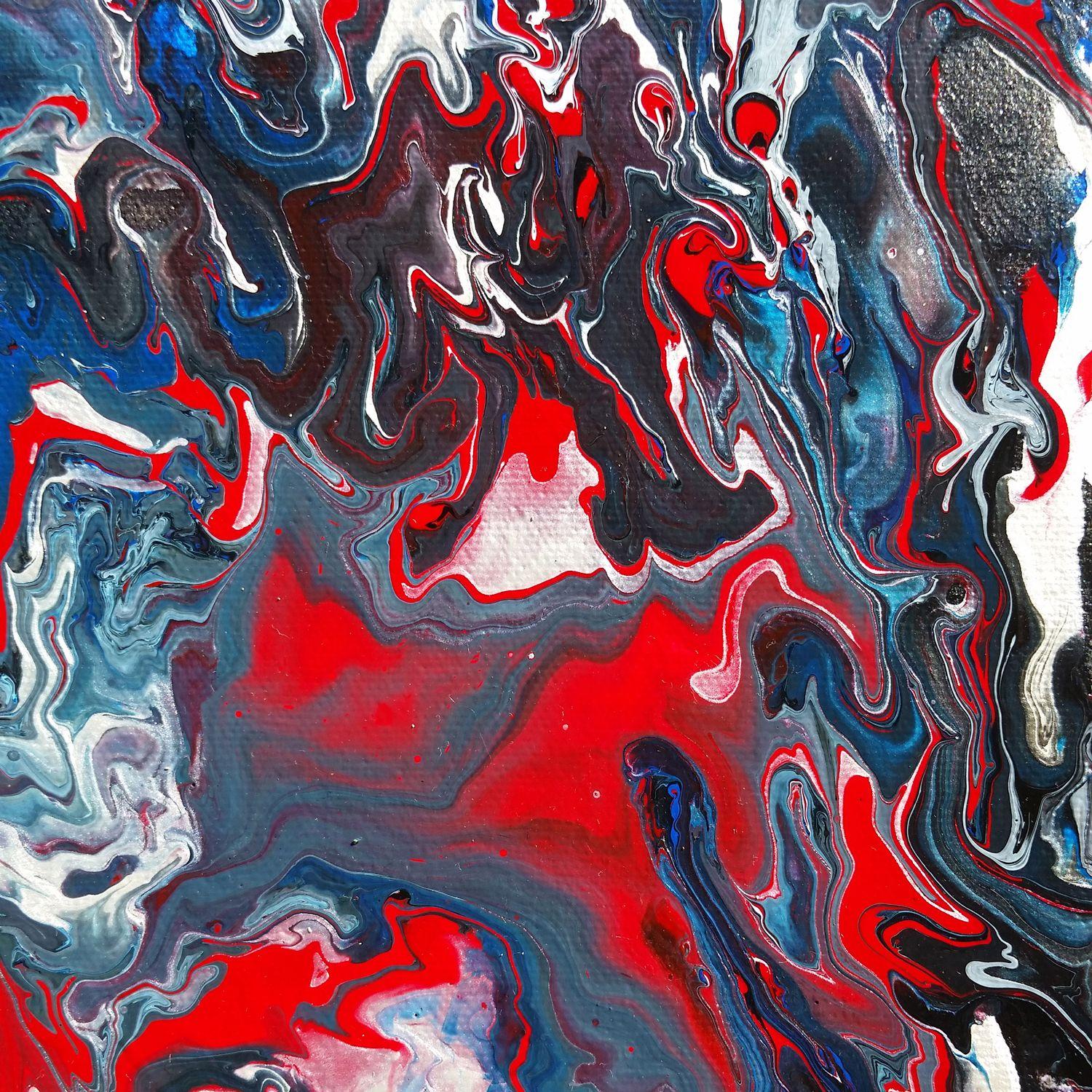 Nebula Flow, Painting, Acrylic on Canvas For Sale 2