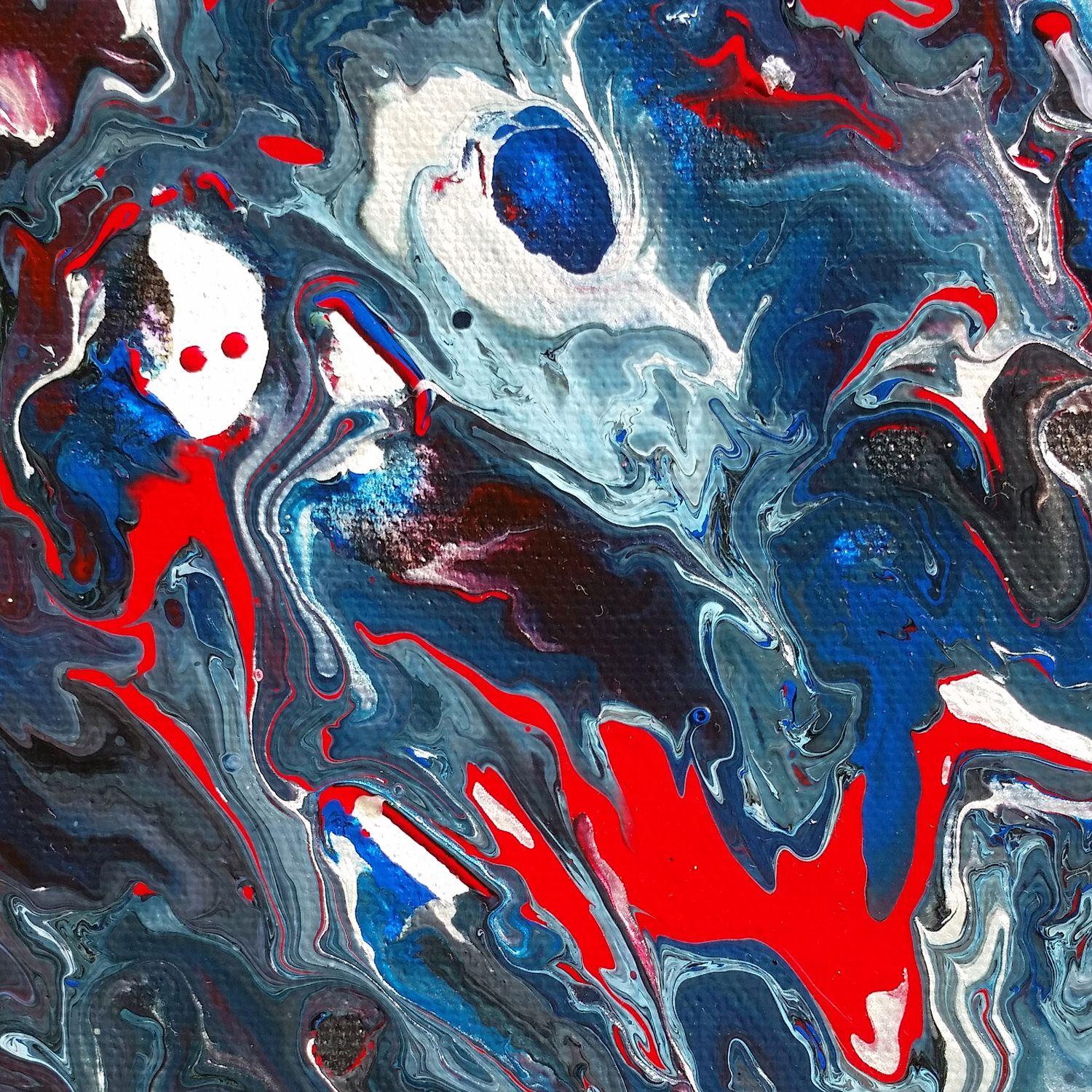 Nebula Flow, Gemälde, Acryl auf Leinwand im Angebot 1