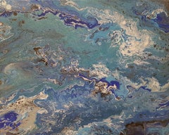Ocean Blue II  20 x 16 IN, Painting, Acrylic on Canvas