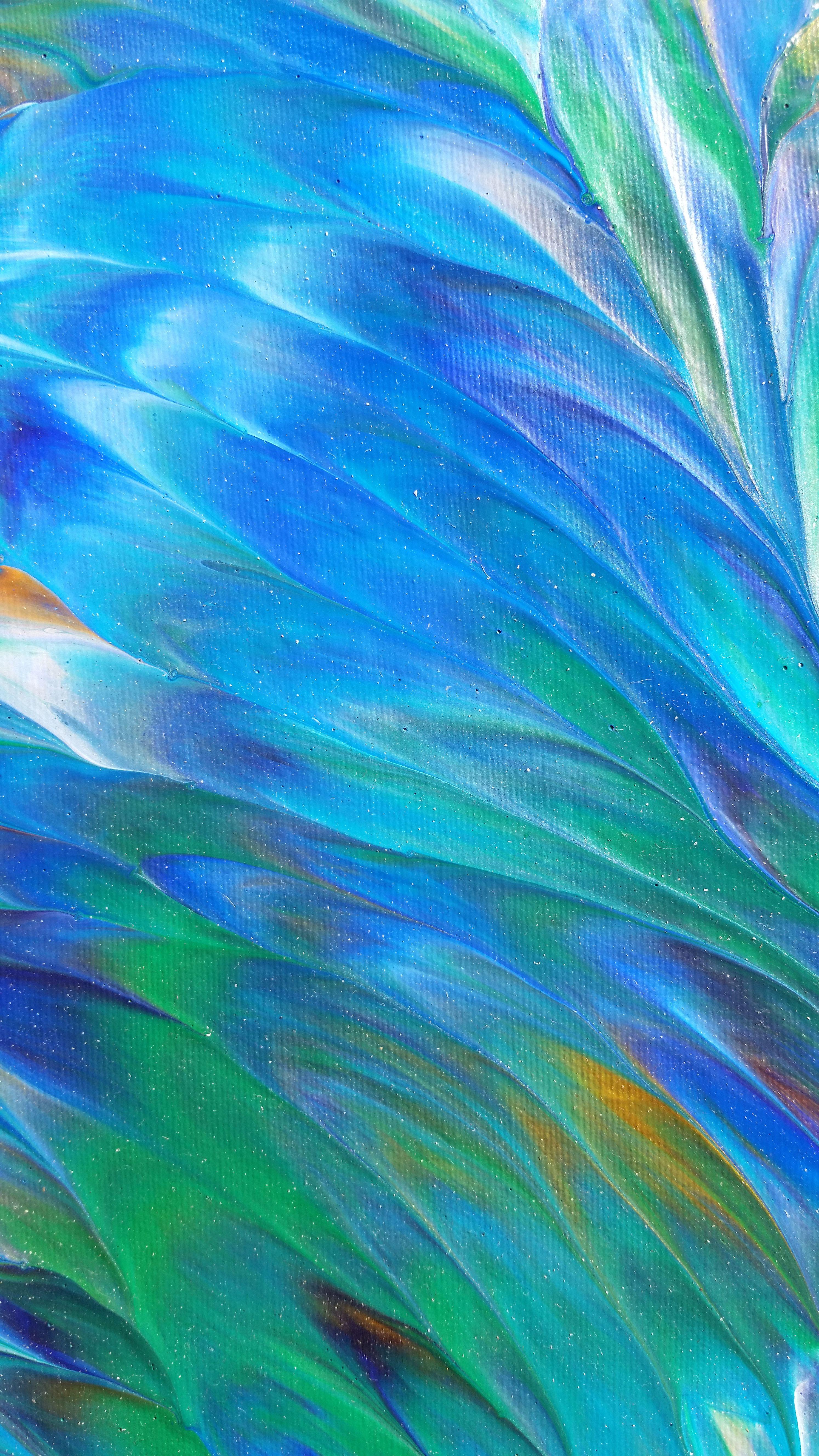 abstract art peacock