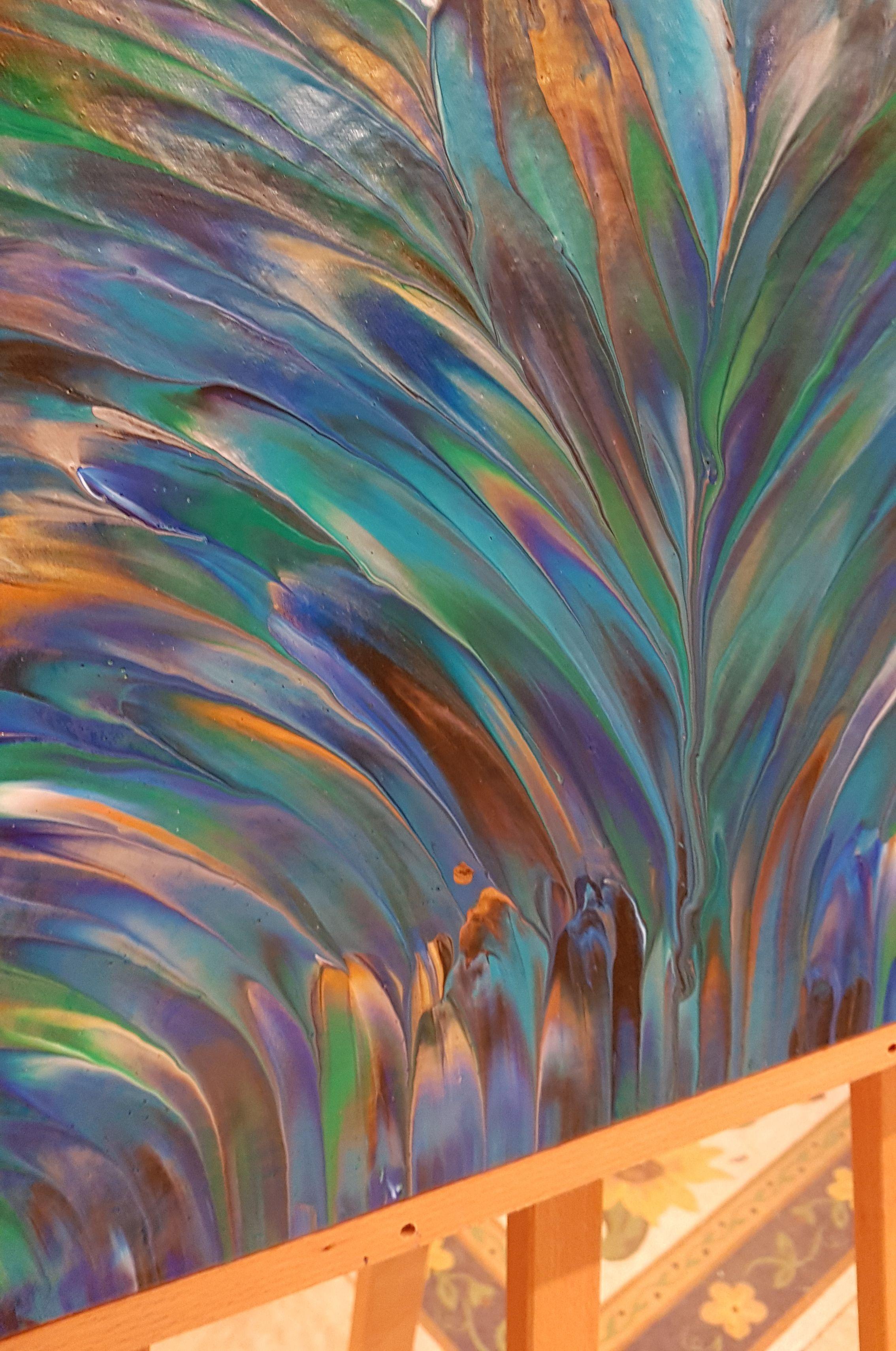 peacock painting acrylic