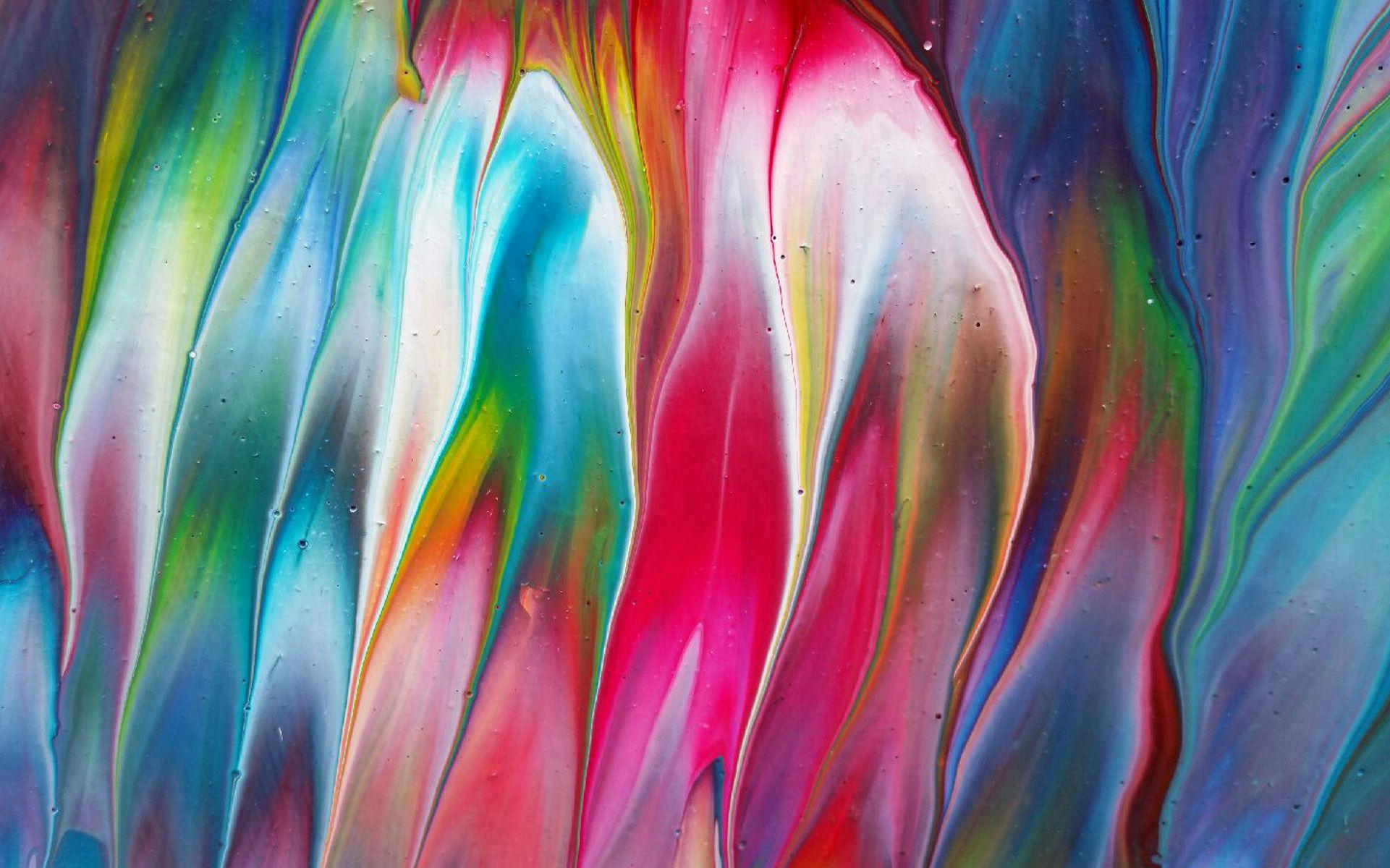 Psychedelic Waterfall No. 5; an original, one of a kind, spontaneous, extra large 60x60 inch abstract expressionism painting. Stunning conversation statement piece, focal point in any stylish space. Add a beautiful and bold pop of vibrant, vivid