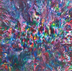 Pure Bliss  48 x 48 IN, Painting, Acrylic on Wood Panel