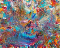 Rainbow Reef  30 x 24 IN, Painting, Acrylic on Canvas
