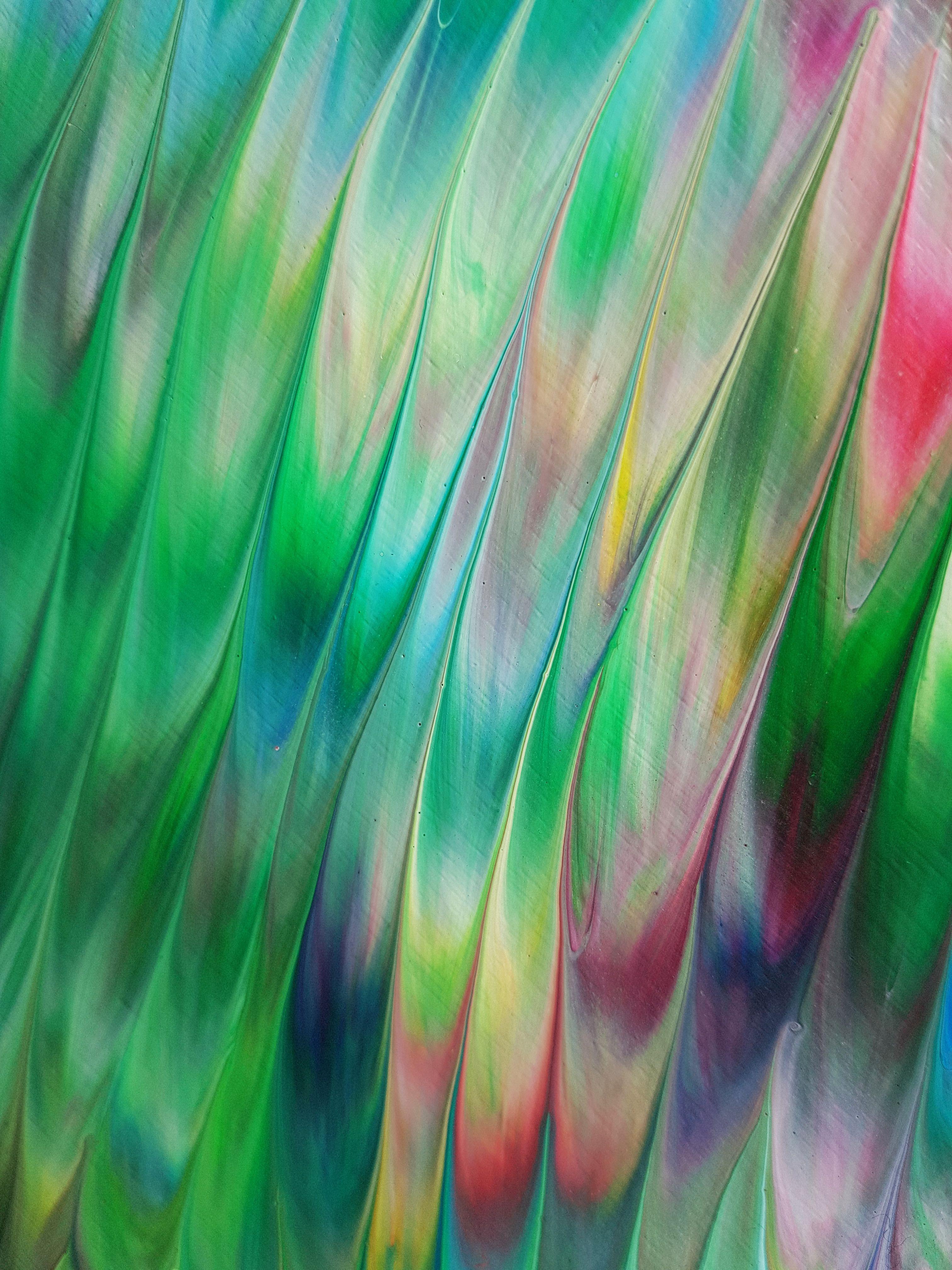 Foresta pluviale, Pittura, Acrilico su pannello di Wood 3