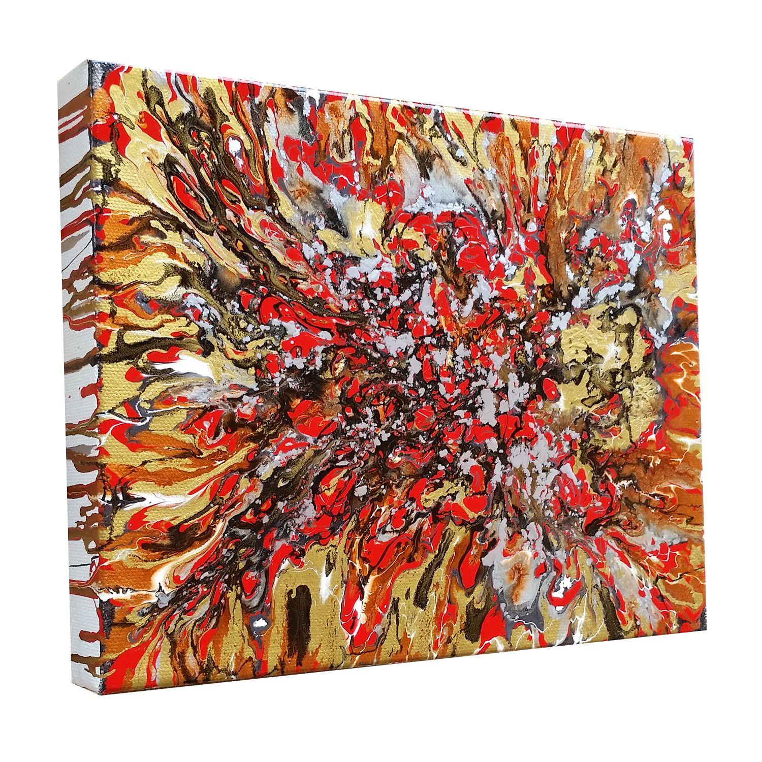 Red River, Gemälde, Öl auf Leinwand (Abstrakter Expressionismus), Painting, von Alexandra Romano